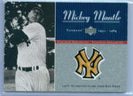 MICKEY MANTLE 2001 UPPER DECK PINSTRIPE EXCLUSIVES GAME USED BAT SP/100