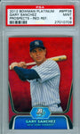 GARY SANCHEZ 2012 BOWMAN PLATINUM PROSPECTS RED REFRACTOR SP/25 RC ROOKIE PSA 9