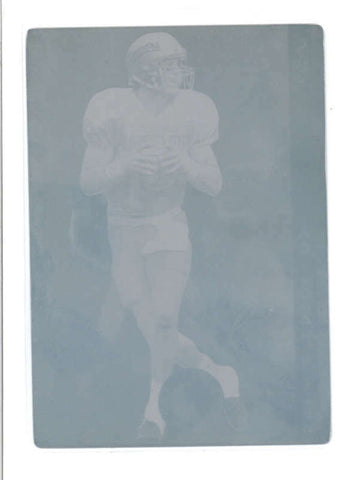 DREW BLEDSOE MASTERPIECE PRINTING PLATE CARD #1/1 AB9291