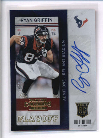 RYAN GRIFFIN 2013 PANINI CONTENDERS PLAYOFF TICKET ROOKIE AUTO #16/99 AC2085