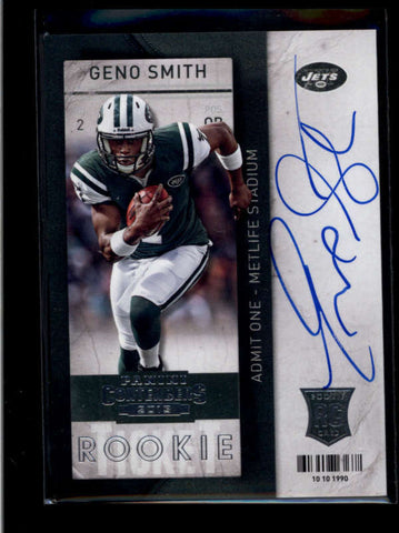 GENO SMITH 2013 PANINI CONTENDERS #2111 ROOKIE AUTOGRAPH AUTO RC AB8293