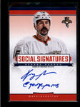 GEORGE PARROS 2013/14 13/14 PANINI SOCIAL SIGNATURES ON CARD AUTO AB7693