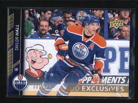 TAYLOR HALL 2015/16 15/16 UPPER DECK #75 UD EXCLUSIVES PARALLEL #091/100 AB6964