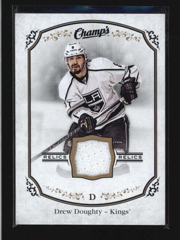DREW DOUGHTY 2015/16 15/16 UD CHAMPS GAME USED WORN JERSEY RELIC AB9628