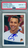 Stephen Curry 2009 Topps #321 RC Rookie On-Card Auto PSA DNA Gem Mint Auto 10