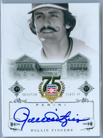 ROLLIE FINGERS 2014 PANINI HALL OF FAME AUTO AUTOGRAPH #57 SP