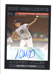 ANDREW MILLER 2007 TOPPS HIGHLIGHTS AUTOGRAPH AUTO AC133