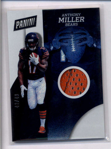 ANTHONY MILLER 2018 PANINI THE NATIONAL RAPTURE ROOKIE USED GLOVE #43/49 AC2339
