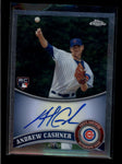 ANDREW CASHNER 2011 TOPPS CHROME #191 ON CARD ROOKIE AUTOGRAPH AUTO RC AB7586