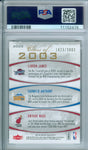 LeBron James / Dwyane Wade / Anthony 2007 Fleer Hot Prospects #/2003 PSA EXMT 6