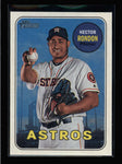 HECTOR RONDON 2018 TOPPS HERITAGE #596 REVERSE STOCK SP /5 AC2550