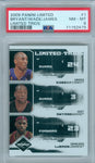 Kobe Bryant / LeBron James / Dwyane Wade 2009 Panini Limited Trios SP #/99 PSA 8
