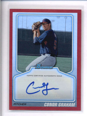 CONOR GRAHAM 2010 BOWMAN DRAFT RED ROOKIE AUTOGRAPH AUTO RC #31/50 AC1427