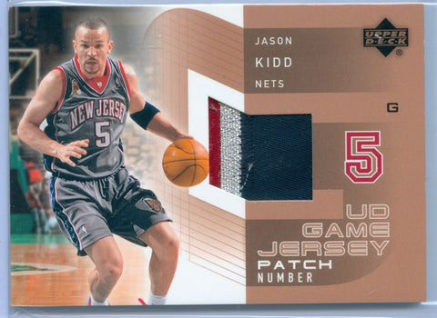 JASON KIDD 2002-03 UPPER DECK GAME USED JERSEY PATCH NUMBERS SP