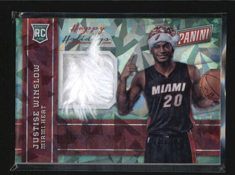 JUSTISE WINSOLOW 2015 PANINI BLACK FRIDAY CRACKED ICE SANTA HAT ROOKIE RC AB5975