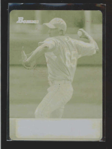 ALLEN WEBSTER 2011 BOWMAN #TP56 YELLOW MASTERPIECE PRINTING PLATE #1/1 AC127