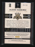 ALEXEI RAMIREZ 2015 DIAMOND KINGS GOLD DUAL 3-CLR GAME PATCH BAT #05/10 AB6726