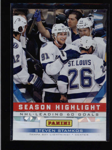 STEVEN STAMKOS 2012 PANINI FATHER'S DAY #12 CRACKED ICE PARALLEL SP AC763