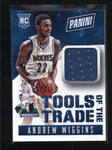 ANDREW WIGGINS 2015 PANINI THE NATIONAL TOOLS OF THE TRADE ROOKIE JERSEY AB5692