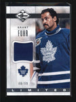 GRANT FUHR 2012/13 12/13 PANINI LIMITED GAME USED WORN JERSEY #40/99 AB6015