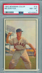 NELLIE NELSON FOX 1953 BOWMAN COLOR #18 PSA 8