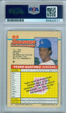 Pedro Martinez 1992 Bowman #82 Autograph PSA DNA Gem Mint 10 Auto