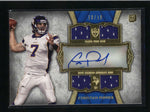 CHRISTIAN PONDER 2011 TOPPS SUPREME GOLD ROOKIE AUTO QUAD JERSEY #10/10 AB9235
