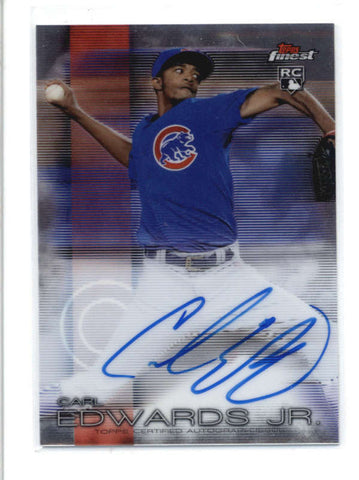 CARL EDWARDS JR. 2016 TOPPS FINEST ON CARD ROOKIE AUTOGRAPH AUTO RC AB9560