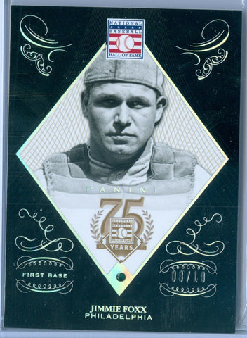 JIMMIE FOXX 2014 PANINI HALL OF FAME 75TH ANNIVERSARY EMERALD SP/10