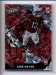CHRISTIAN KIRK 2018 PANINI BLACK FRIDAY CRACKED ICE ROOKIE PATCH #5/5 AC2341