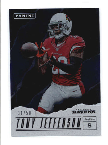 TONY JEFFERSON 2017 PANINI FATHERS DAY #77 RARE FOIL PARALLEL #31/50 AB9258