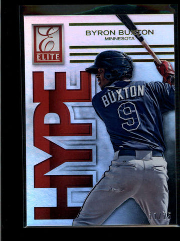 BYRON BUXTON 2015 PANINI ELITE HYPE #3 RARE GOLD PARALLEL #17/25 AB7630