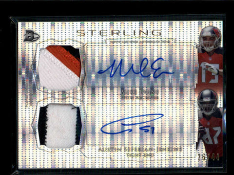 EVANS/ SEFFERIAN-JENKINS 2014 STERLING REFRACTOR DUAL AUTO PATCH #/44 AB7208