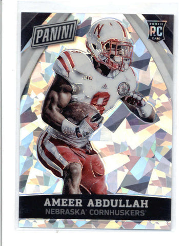 AMEER ABDULLAH 2015 PANINI THE NATIONAL VIP #79 CRACKED ICE ROOKIE #10/25 AC675