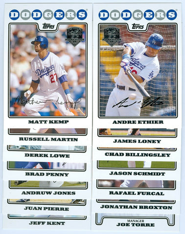 2008 TOPPS LOS ANGELES DODGERS TEAM SET / 5OTH ANNIVERSARY STAMPED SP