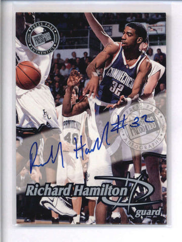 RICHARD HAMILTON 1999 PRESS PASS ON CARD ROOKIE AUTOGRAPH AUTO  AC1980