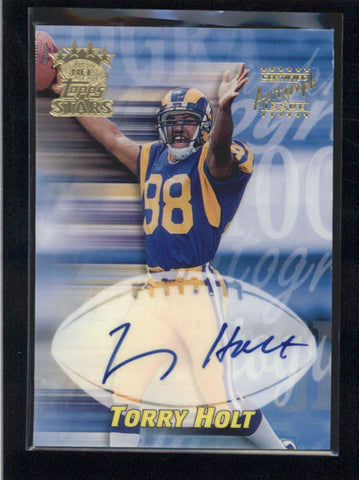 TORRY HOLT 1999 TOPPS STARS ON CARD ST. LOUIS RAMS AUTOGRAPH AUTO AB9861