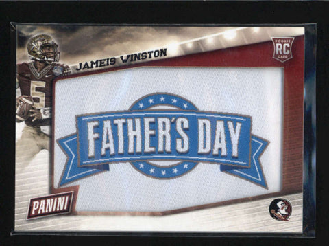 JAMEIS WINSTON 2015 PANINI FATHERS DAY ROOKIE RC MANUFACTURED PATCH AB5545