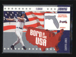 CHIPPER JONES 2002 TOPPS STADIUM CLUB BORN IN THE USA GAME USED JERSEY AB5929