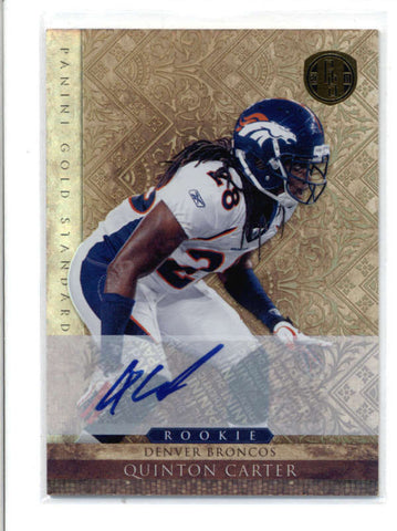 QUINTON CARTER 2011 GOLD STANDARD #225 GOLD ROOKIE AUTOGRAPH AUTO #20/25 AC630