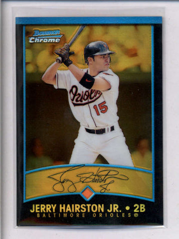 JERRY HAIRSTON JR 2001 BOWMAN CHROME #221 GOLD REFRACTOR PARALLEL #32/99 AC2180
