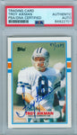 Troy Aikman 1989 Topps Traded #70T RC #47/1989 Autograph PSA DNA Authentic Auto