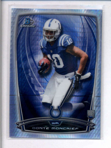 DONTE MONCRIEF 2014 BOWMAN CHROME #167 PRISM REFRACTOR ROOKIE #1/5 AC2349