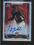 T.J. YELDON 2015 BOWMAN CHROME REFRACTOR ON CARD ROOKIE AUTOGRAPH AUTO RC AC272