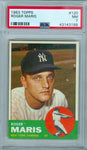 ROGER MARIS 1963 TOPPS #120 PSA 7