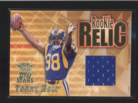 TORRY HOLT 1999 TOPPS STARS ROOKIE USED WORN JERSEY RELIC #RR2 AC253