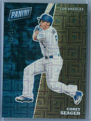 COREY SEAGER 2017 PANINI NATIONAL ESCHER SQUARES THICK STOCK SP/10
