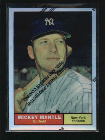 MICKEY MANTLE 1996 TOPPS FINEST COMMEMORATIVE REPRINT REFRACTOR CARD #11 AB5905