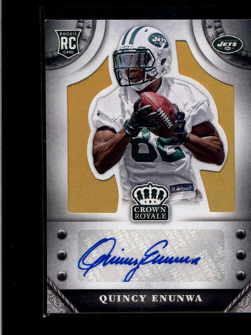 QUINCY ENUNWA 2014 CROWN ROYALE GOLD ROOKIE AUTOGRAPH AUTO #32/49 AB8258