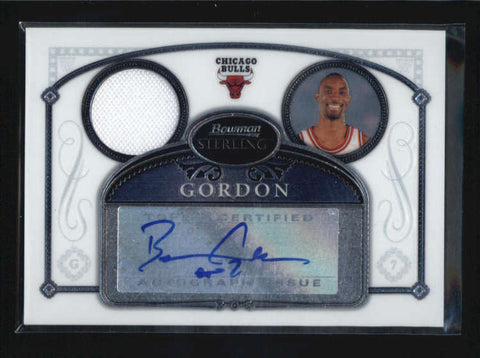 BEN GORDON 2006/07 06/07 BOWMAN STERLING GAME USED JERSEY AUTOGRAPH AUTO AB6915